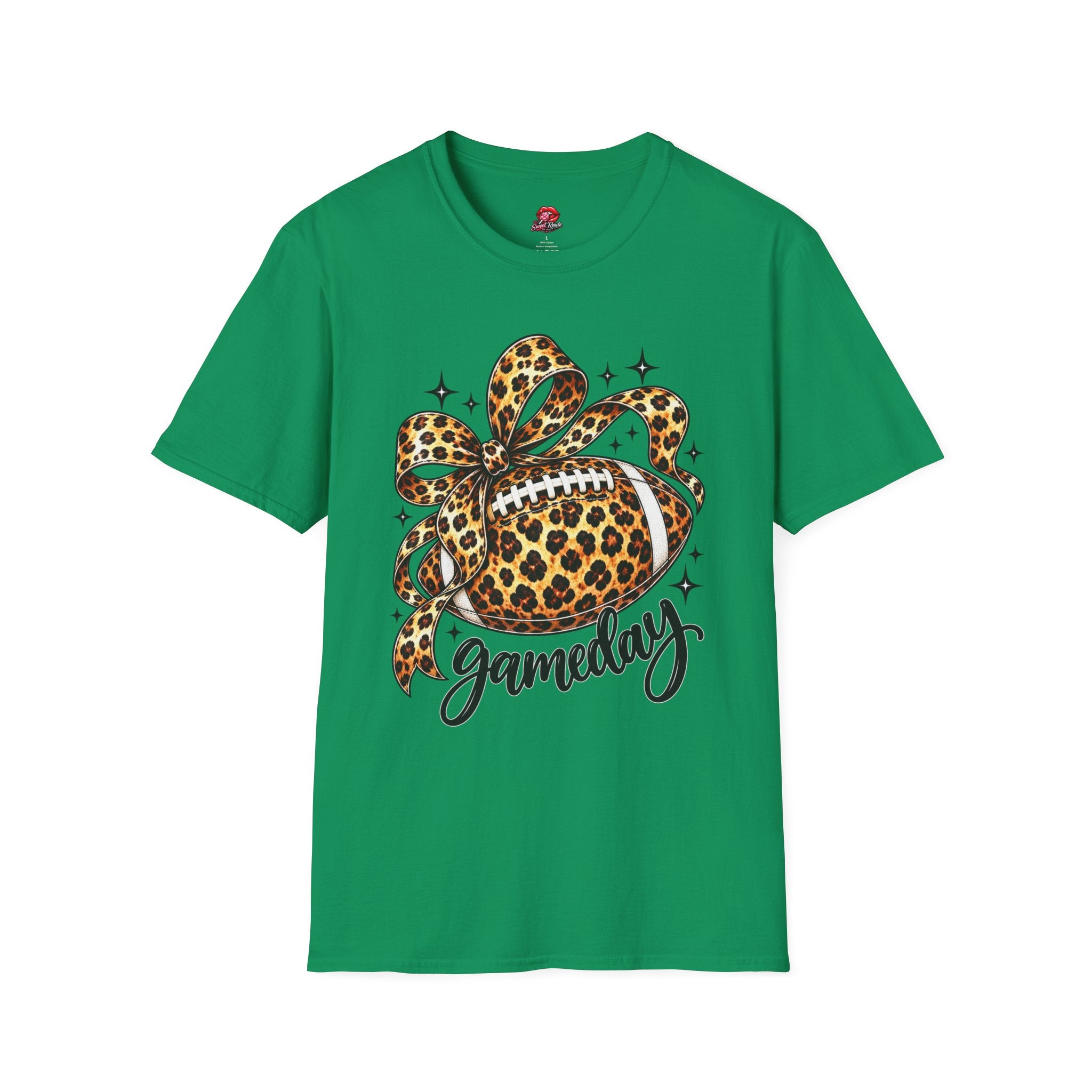 Leopard Print Football Gameday T-Shirt