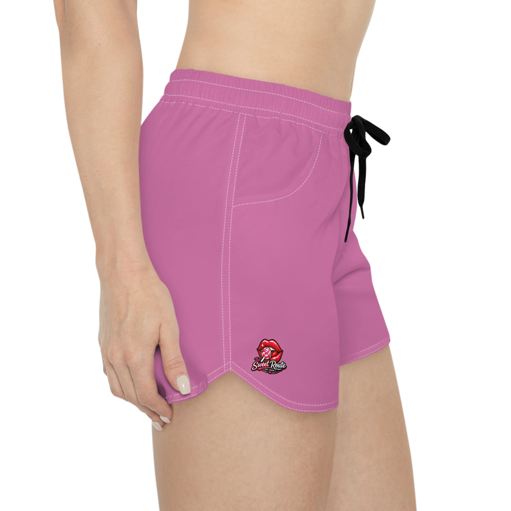 Sweet Route Pink Women's Shorts