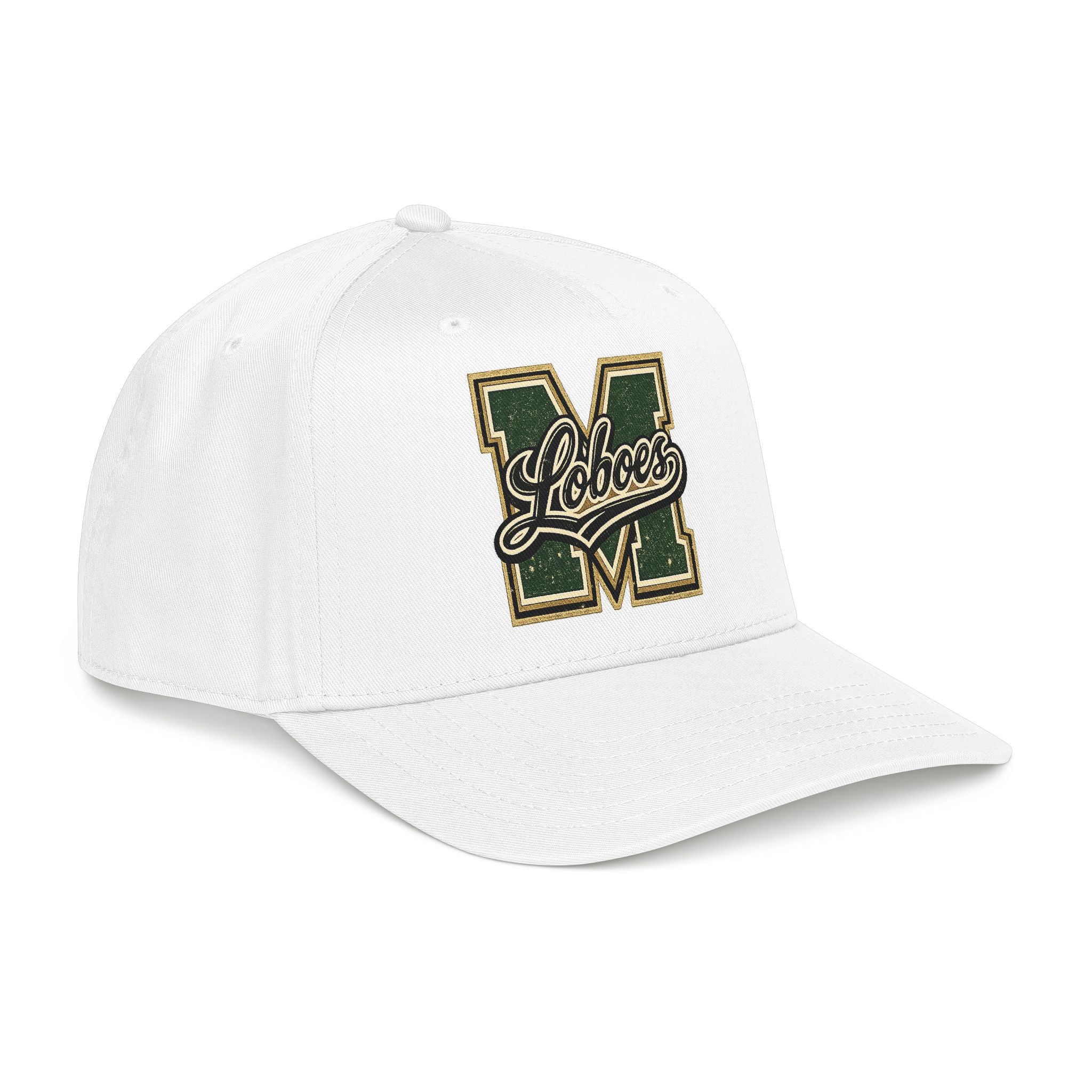 Loboes Vintage Letter M Mid-Profile Baseball Cap