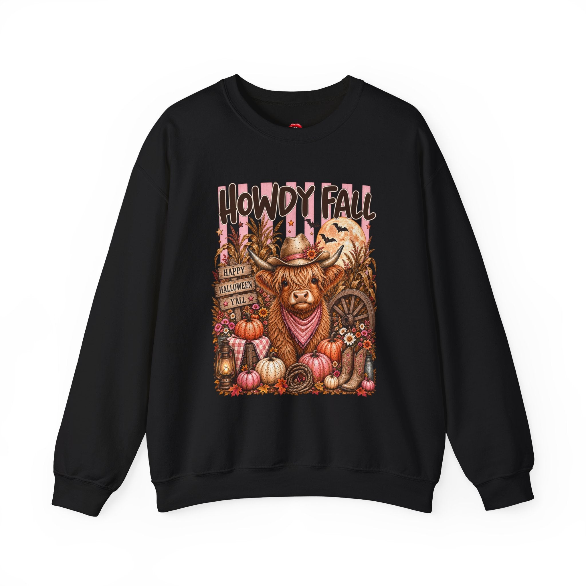 Western Autumn Cowgirl Pumpkin Crewneck