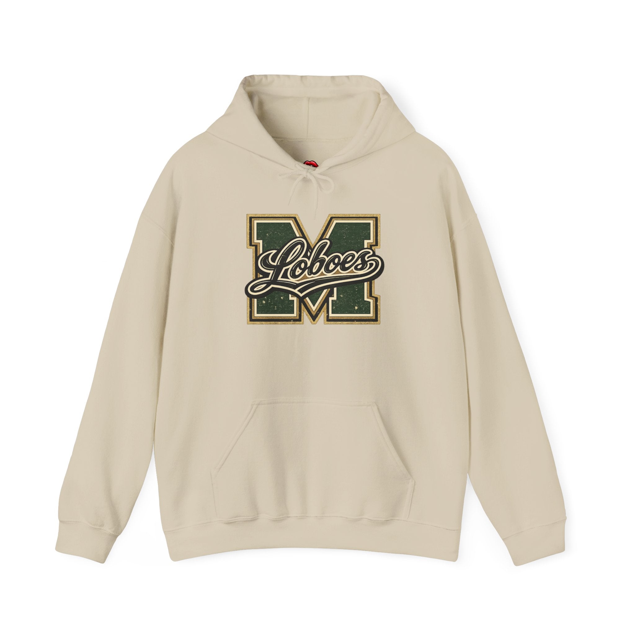 Loboes Vintage Letter M Hoodie