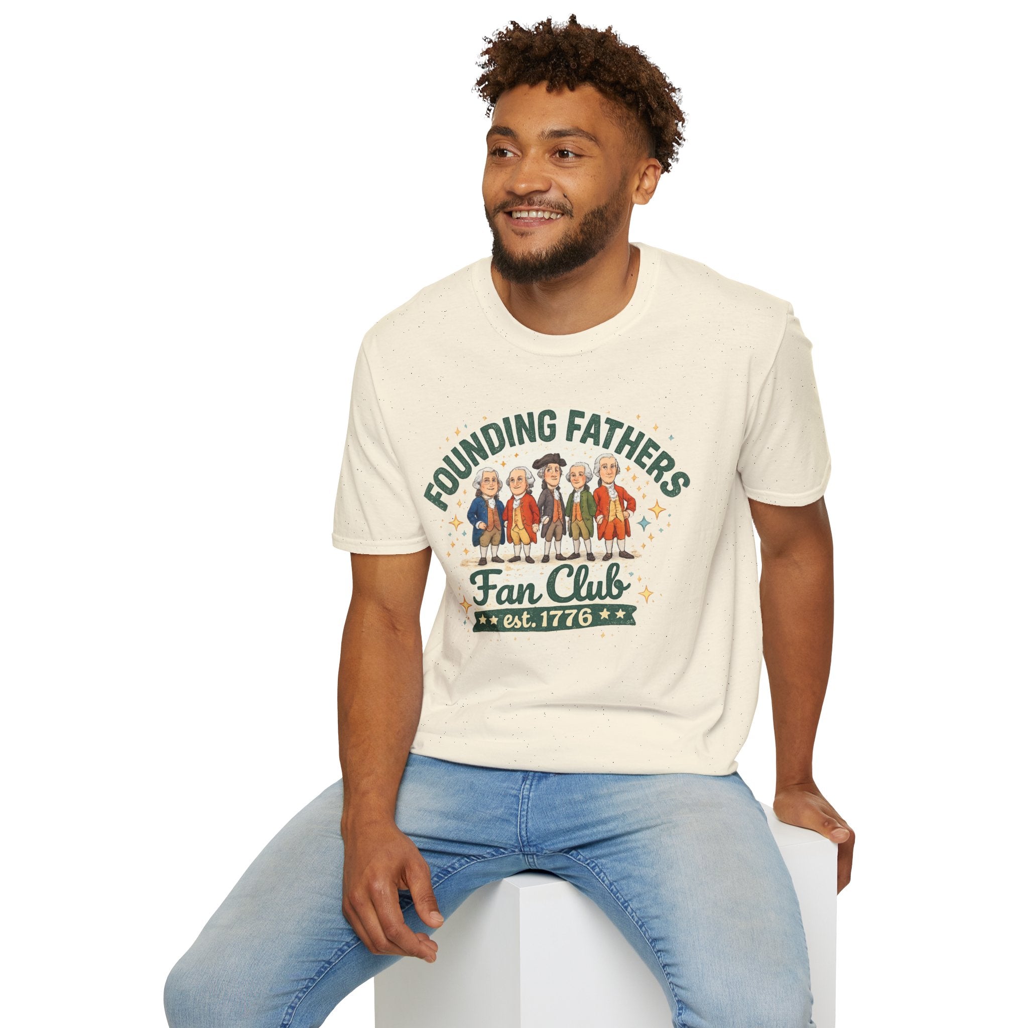 Founding Fathers Fan Club Patriotic Tee