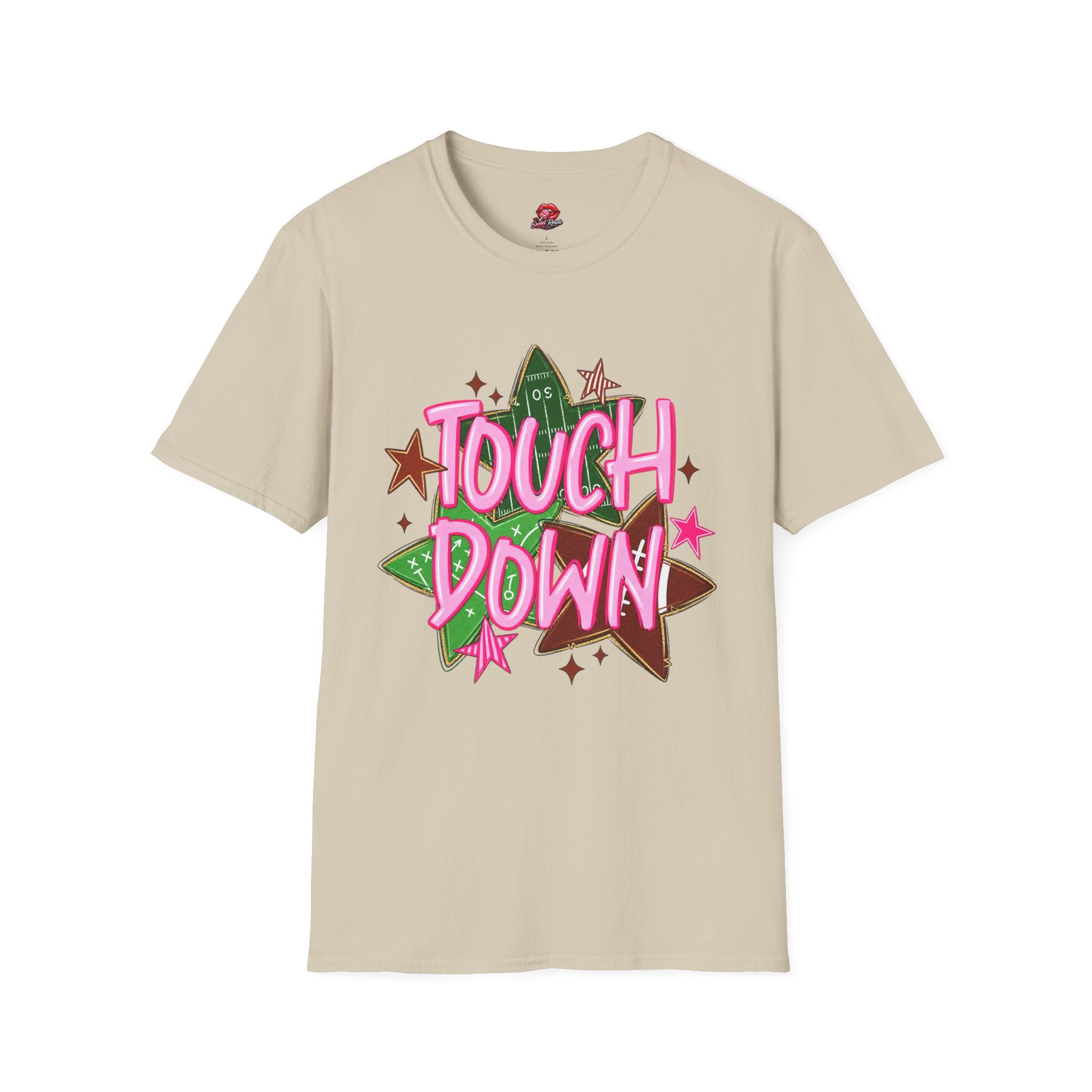 Pink Retro Football Tee