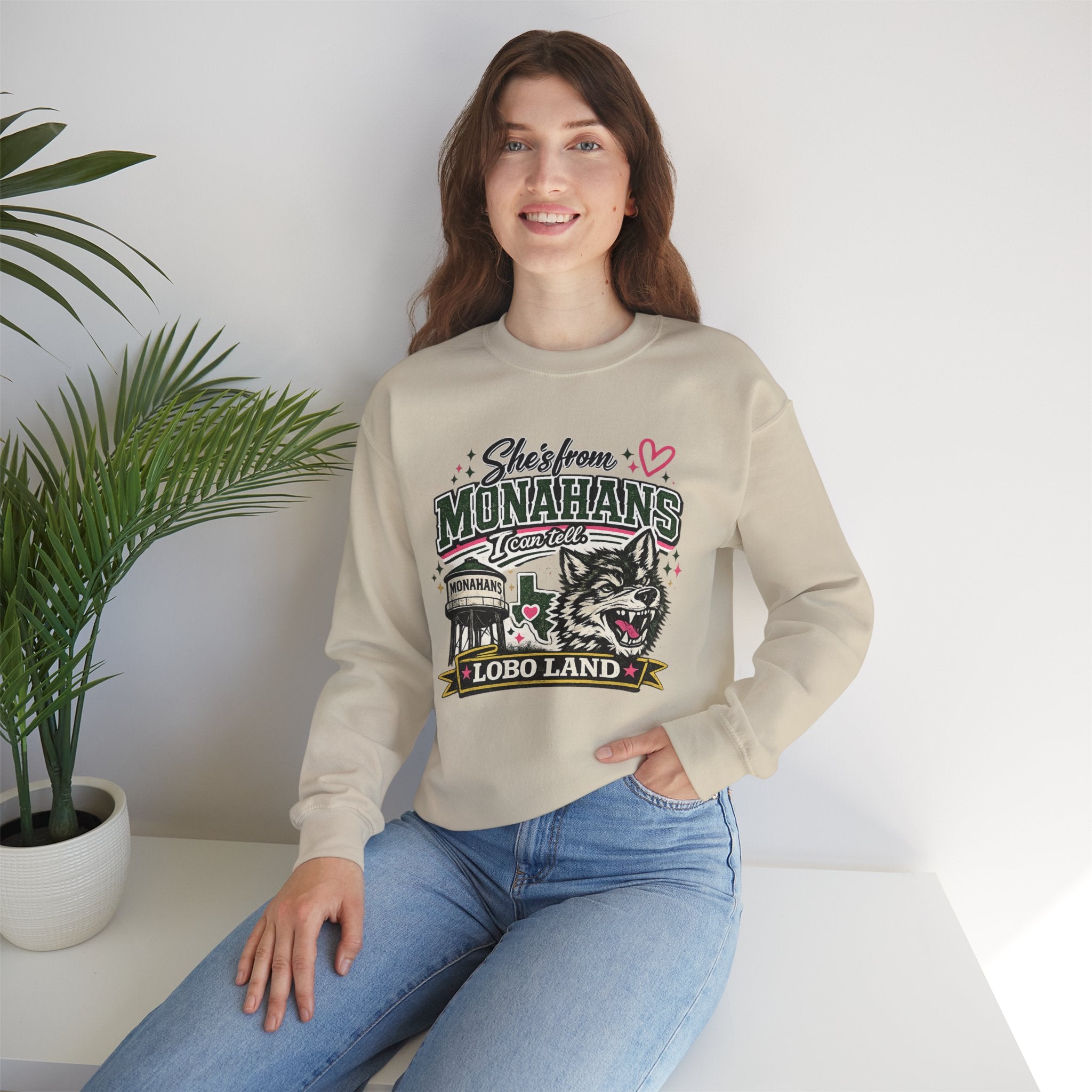 Monahans Lobo Land Crewneck Sweatshirt