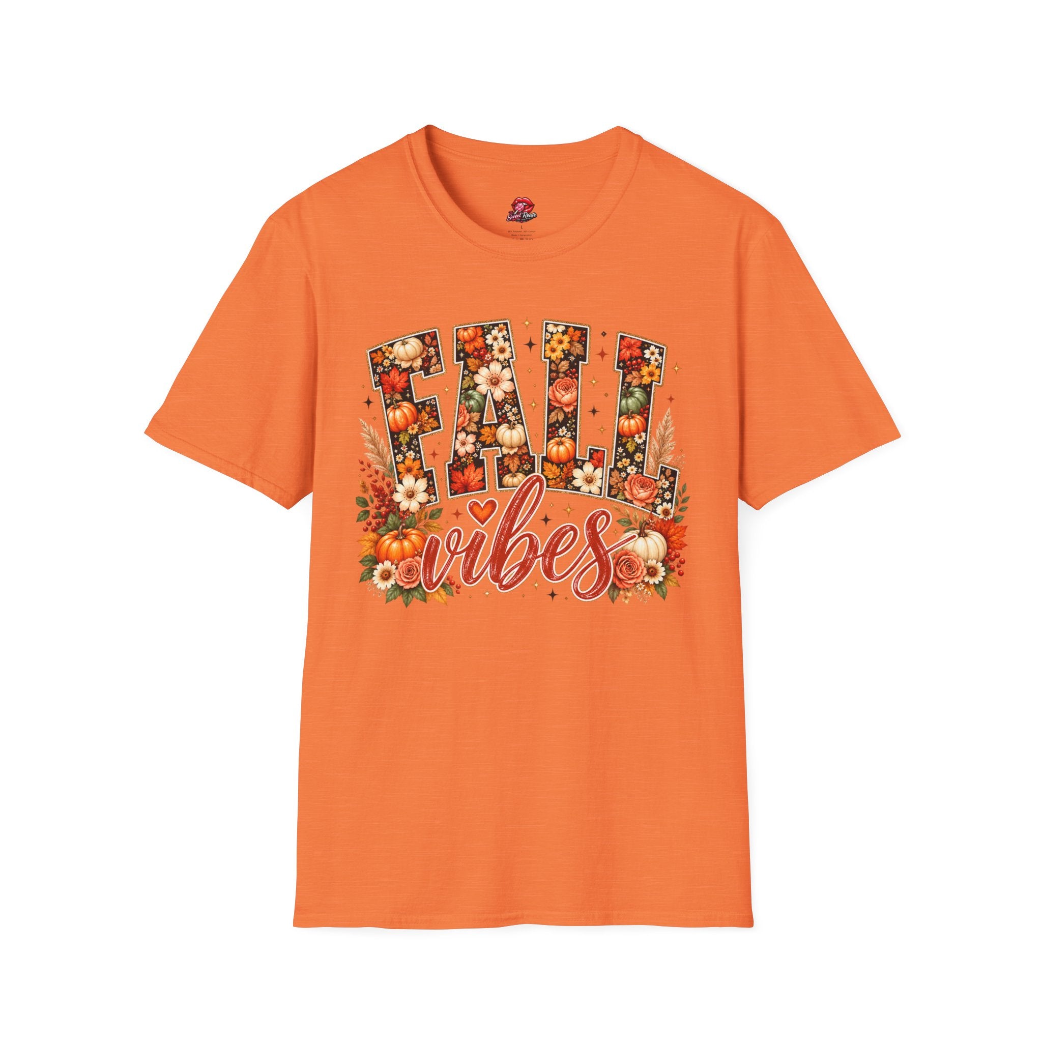 Floral Pumpkin Fall Vibes Tee
