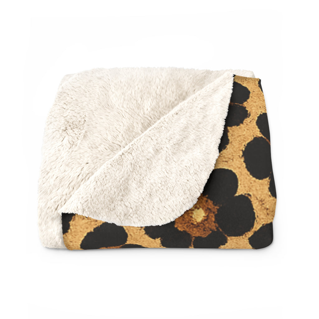 Loboes Sherpa Fleece Blanket – Leopard Print