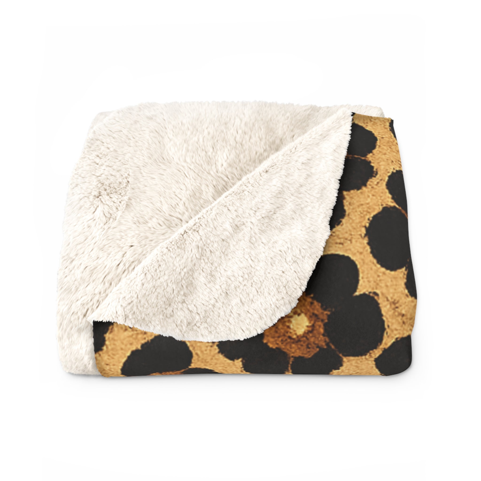Loboes Sherpa Fleece Blanket – Leopard Print