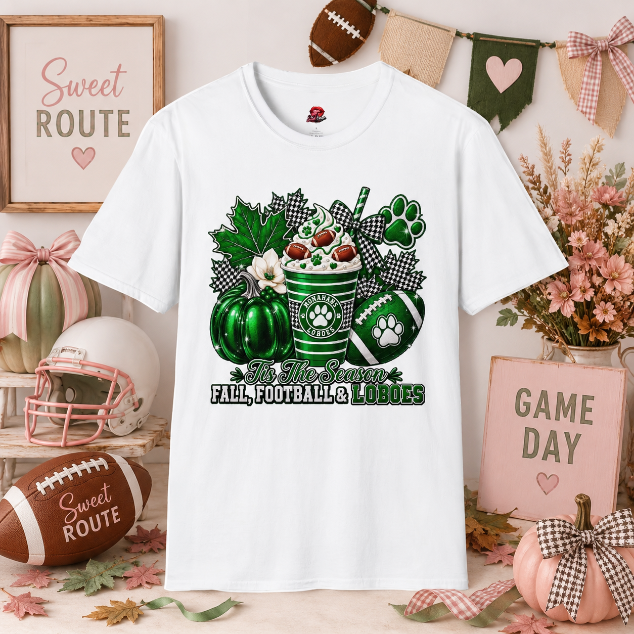Lobo Football & Paw T-Shirt