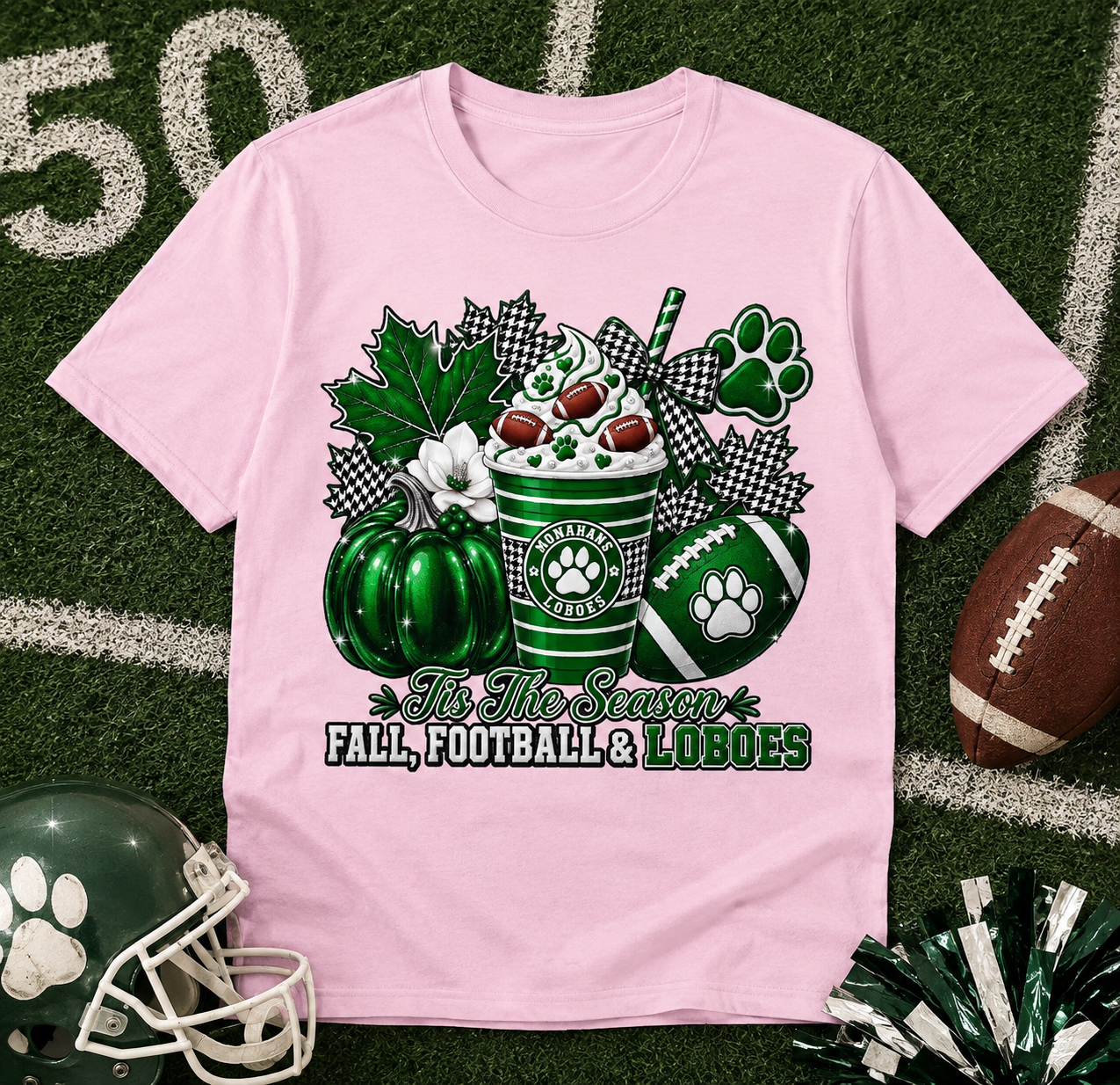 Lobo Football & Paw T-Shirt