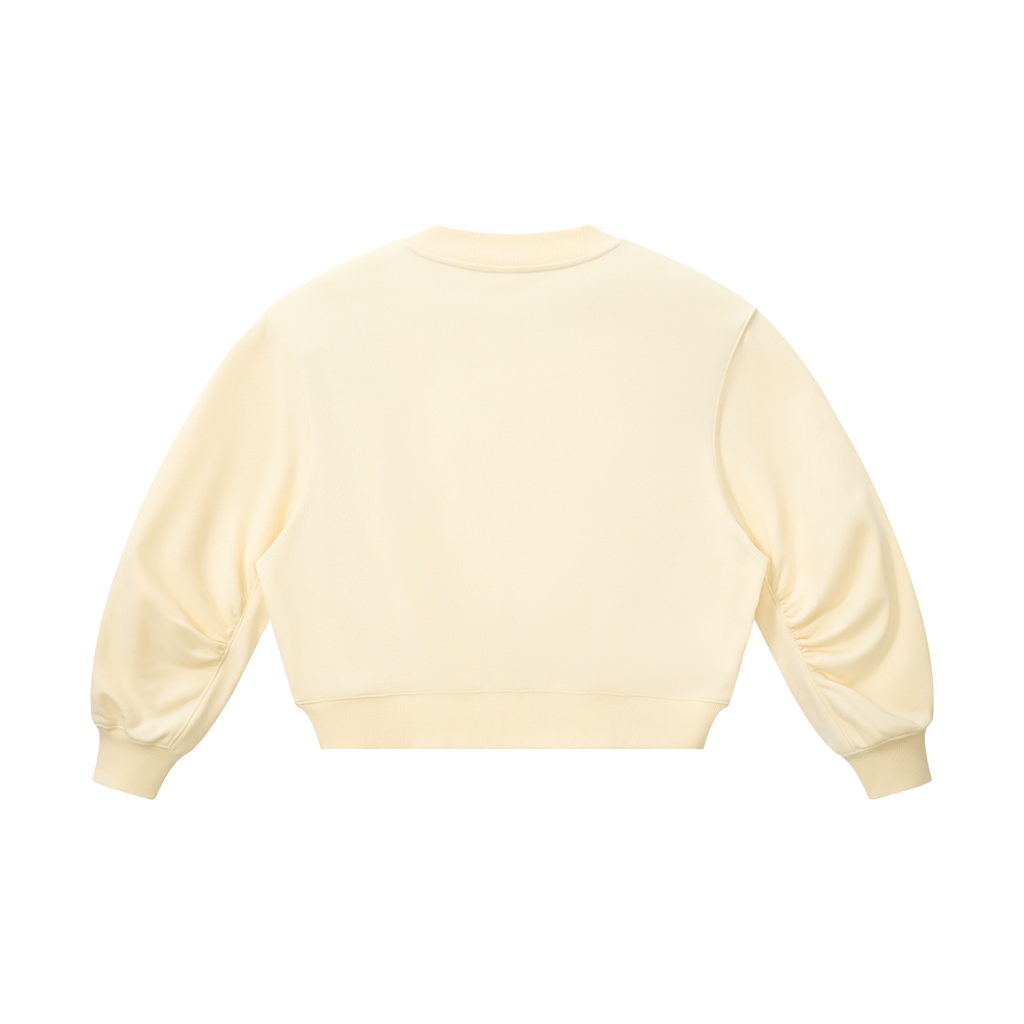 Sweet Route Women’s Crop V-Neck Sweatshirt