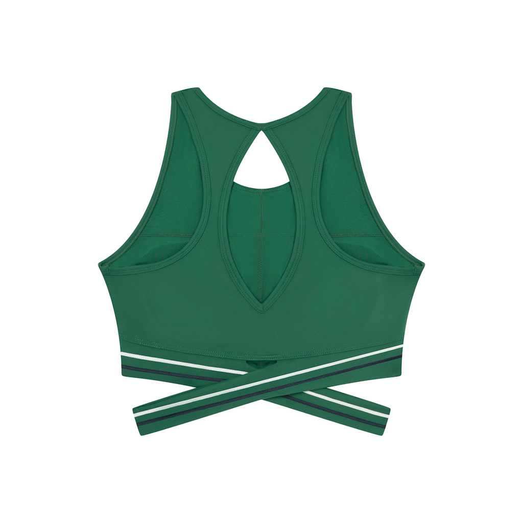 Monahans Loboes Women’s Criss-Cross Sports Bra | Kelly Green Game Day Athletic Bra