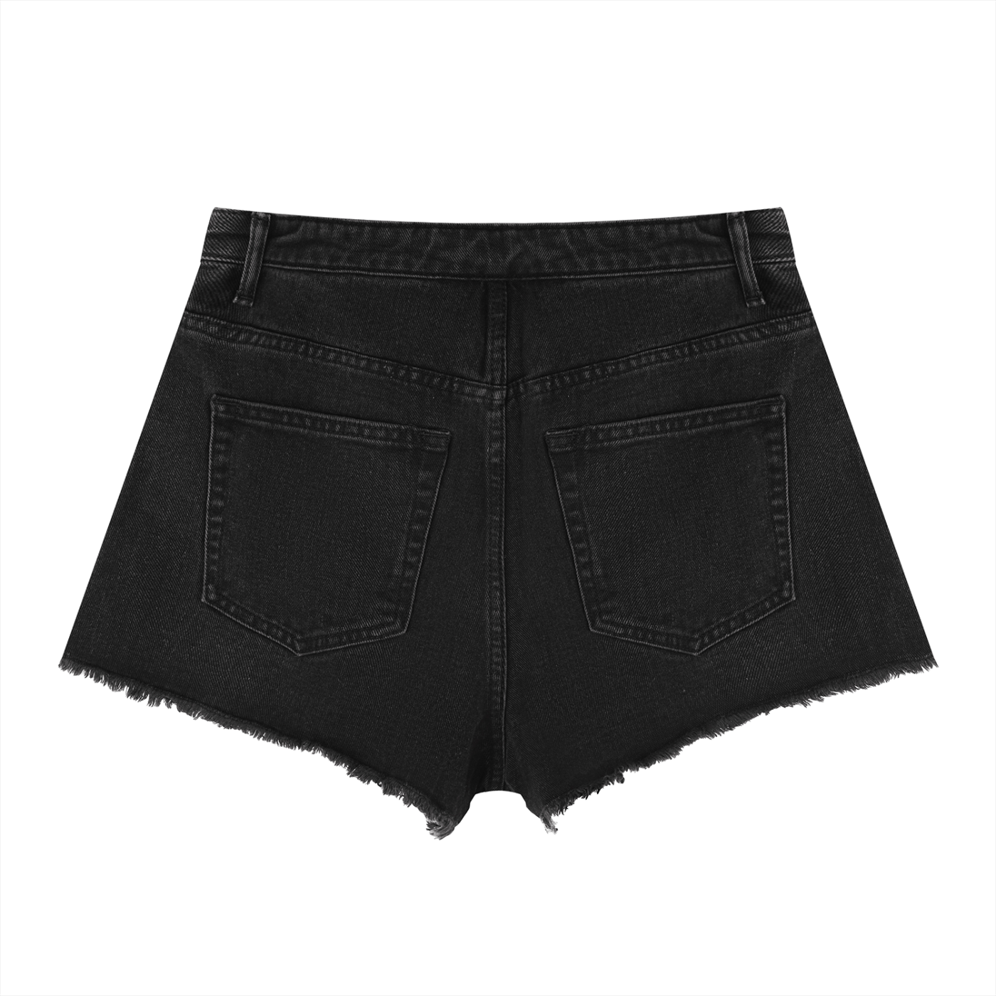 Women’s Vintage Wash High Rise Denim Shorts