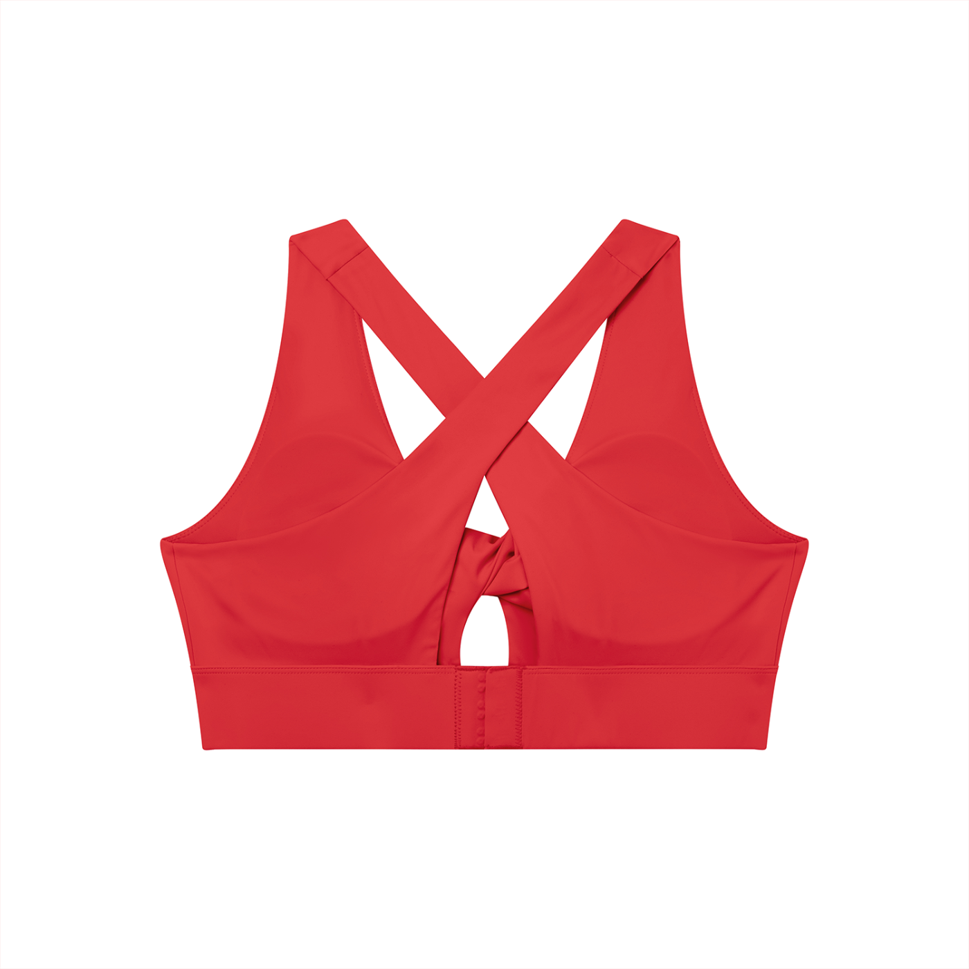 Sweet Route Women's Twist Front V-Neck Sports Bra