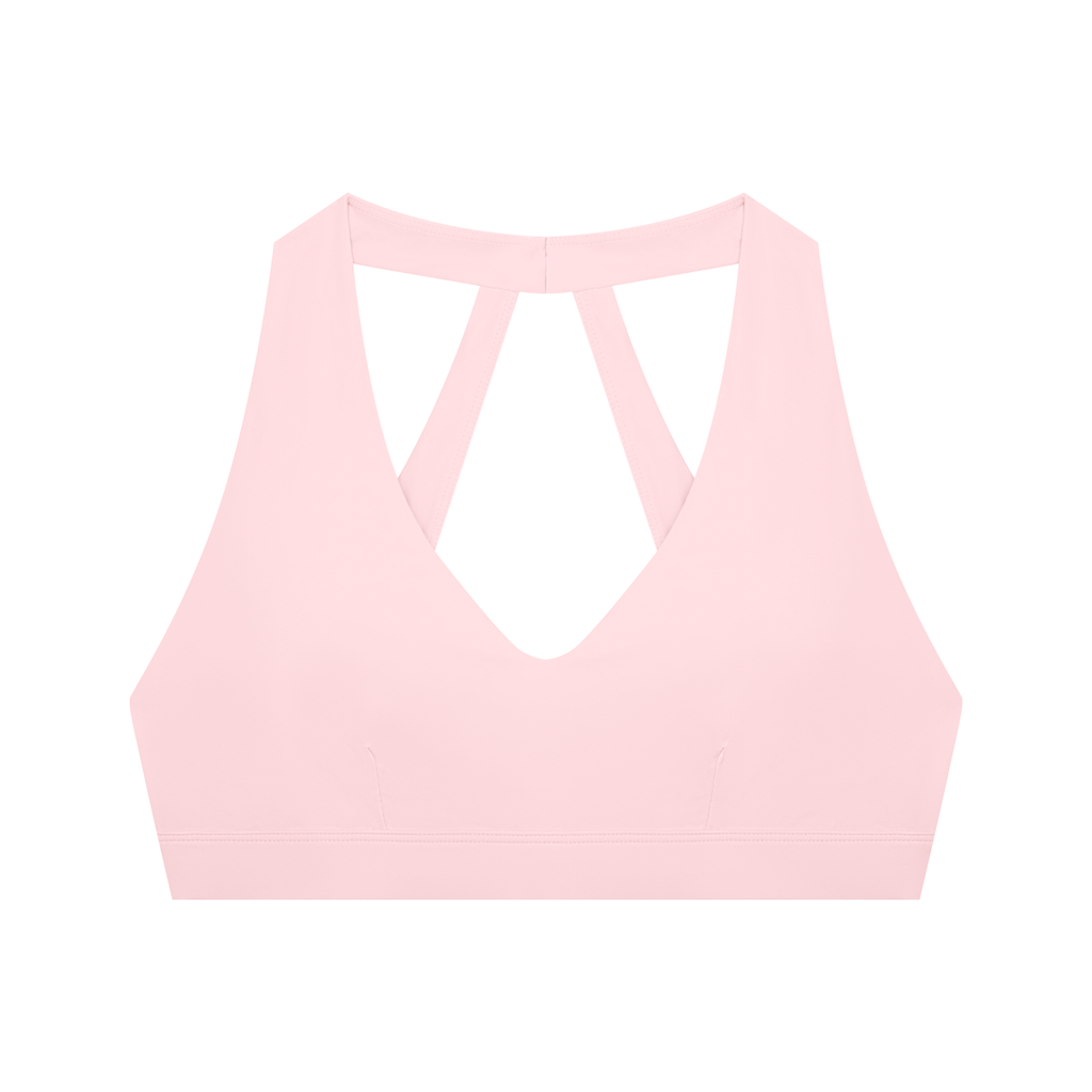 Sweet Route Women's Halter Cropped Sports Bra
