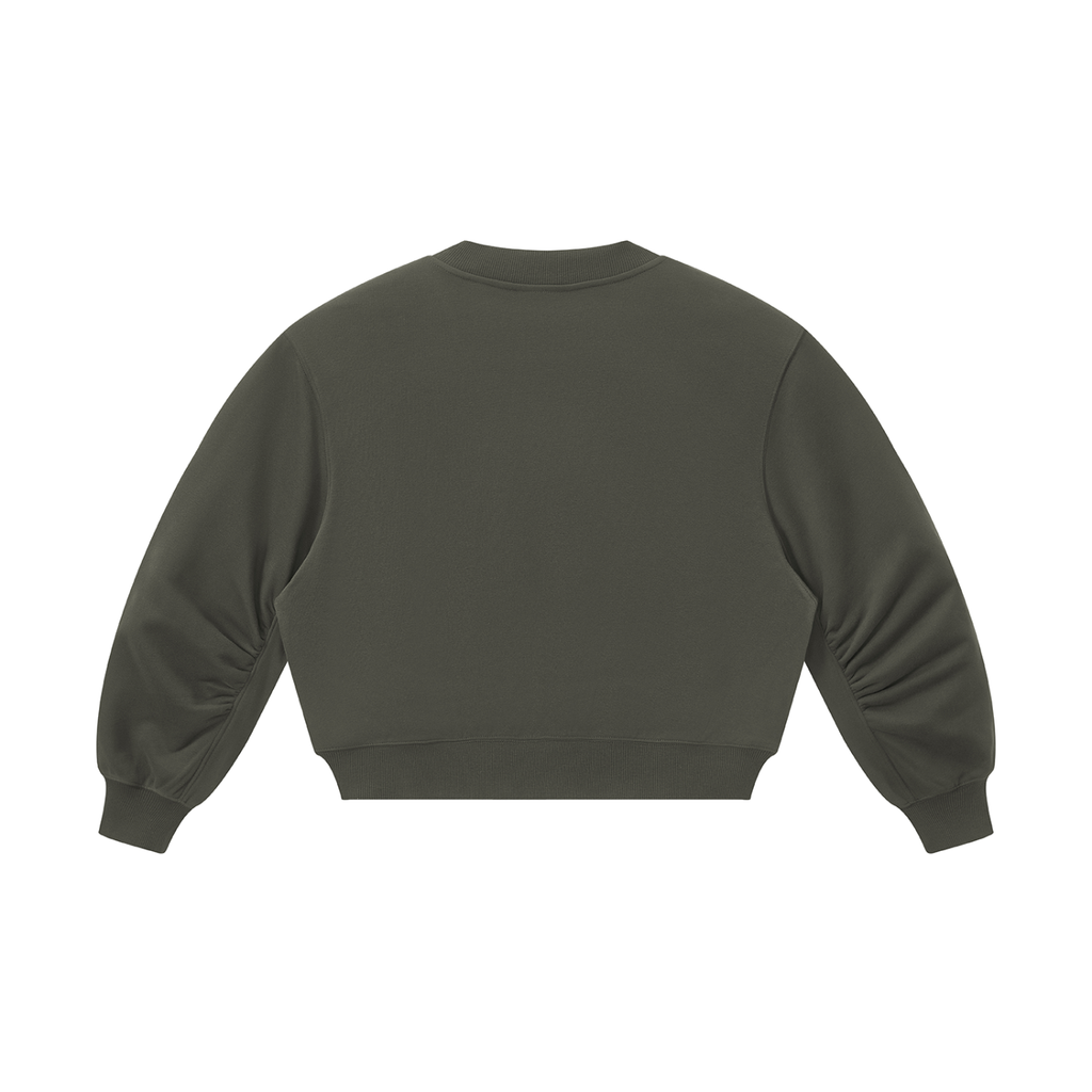 Sweet Route Women’s Crop V-Neck Sweatshirt