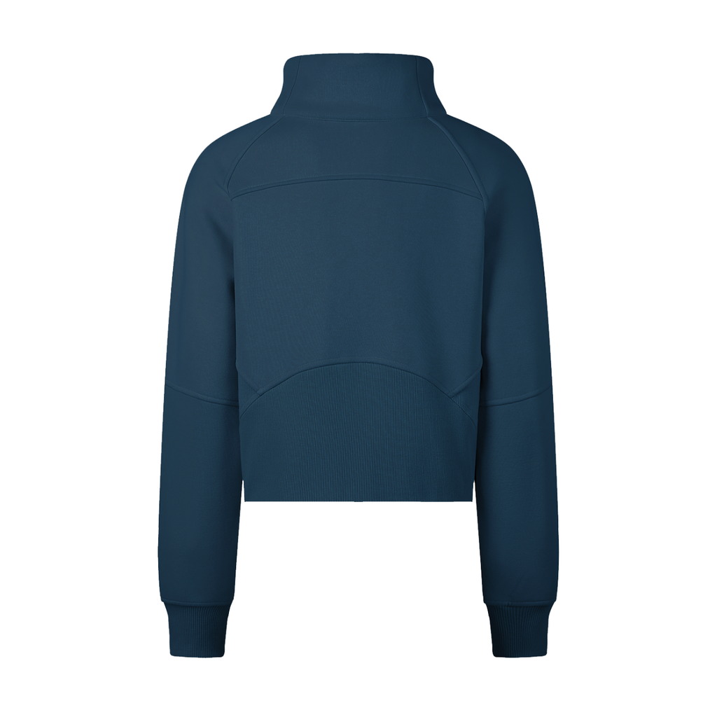 Sweet Route Cropped Half-Zip Sweatshirt