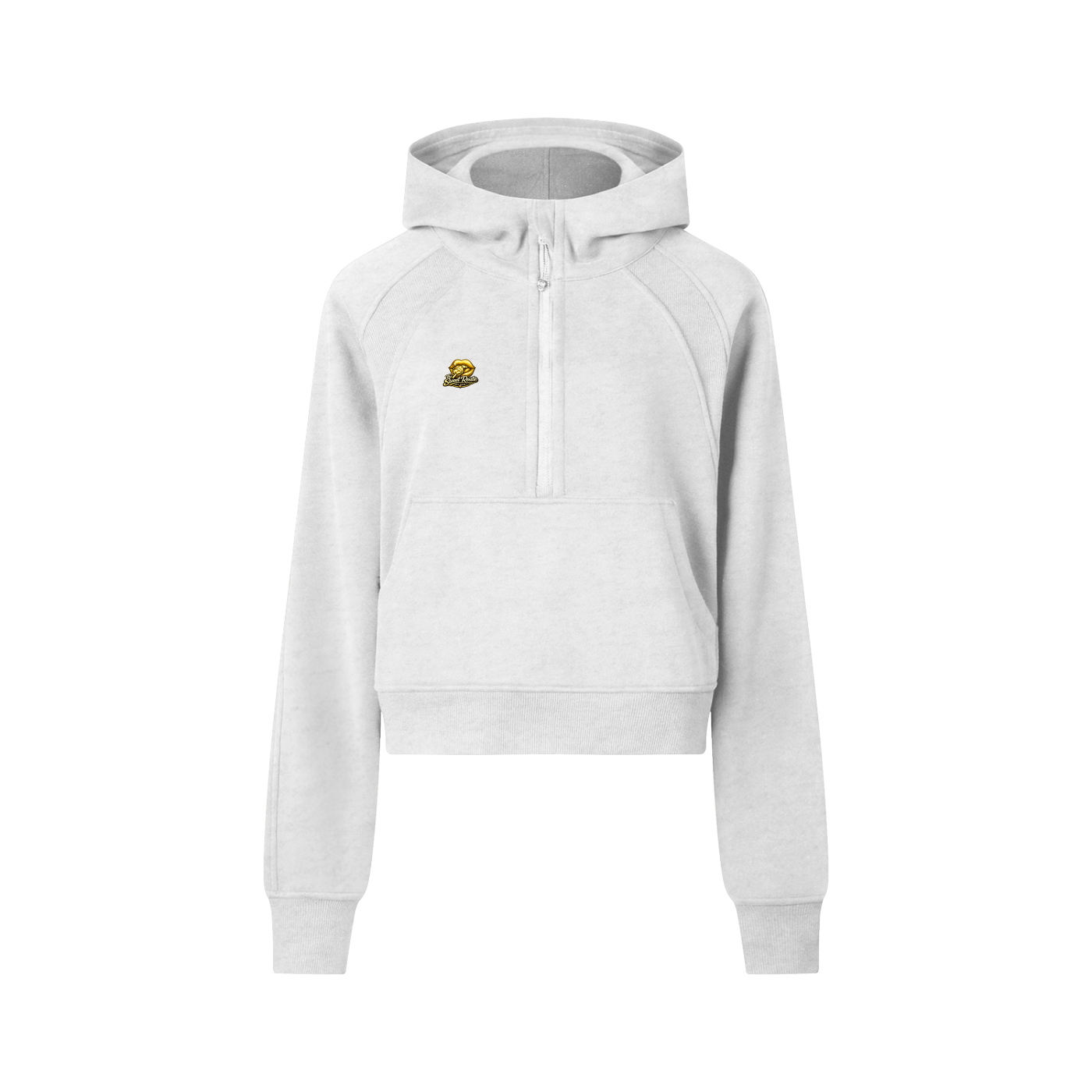 Sweet Route Cropped Half-Zip Hoodie