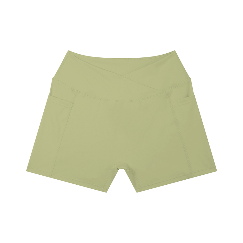 Sweet Route Women’s High Rise Pocket Yoga Shorts