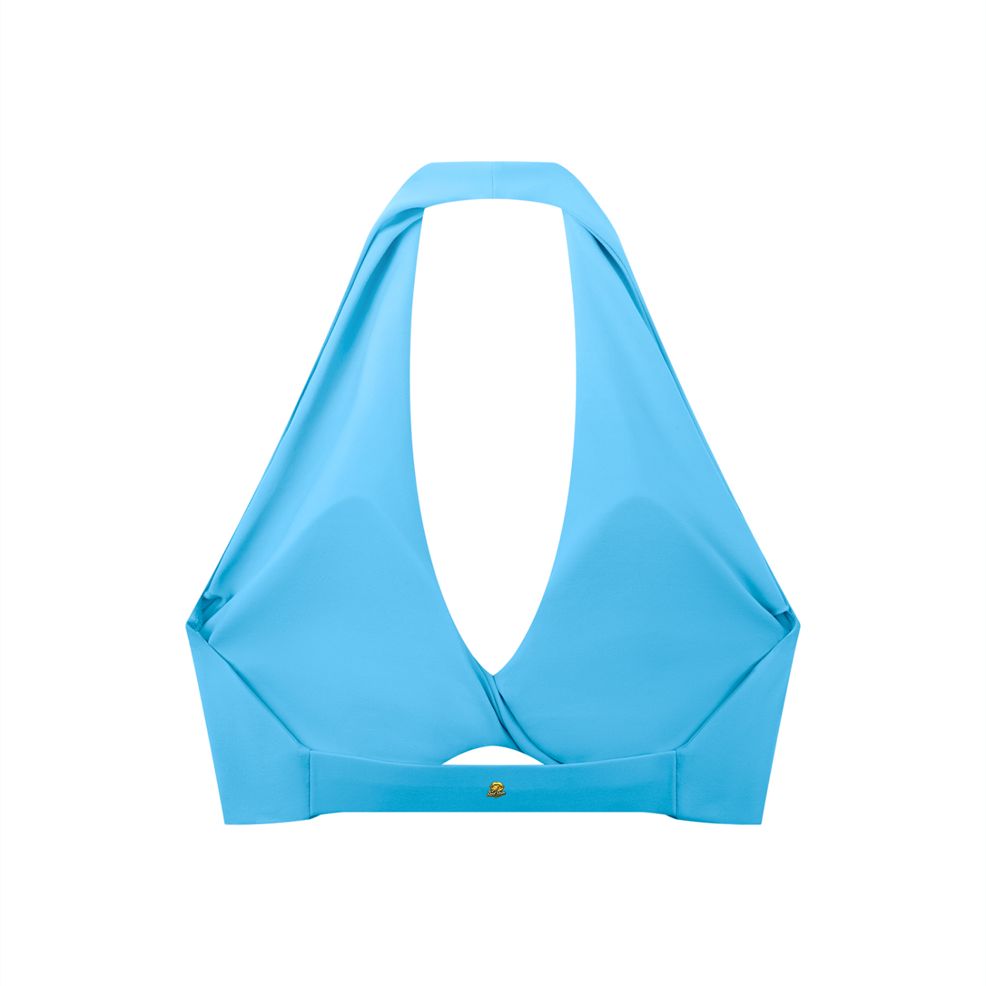 Sweet Route Women's Pleated Halter Sports Bra
