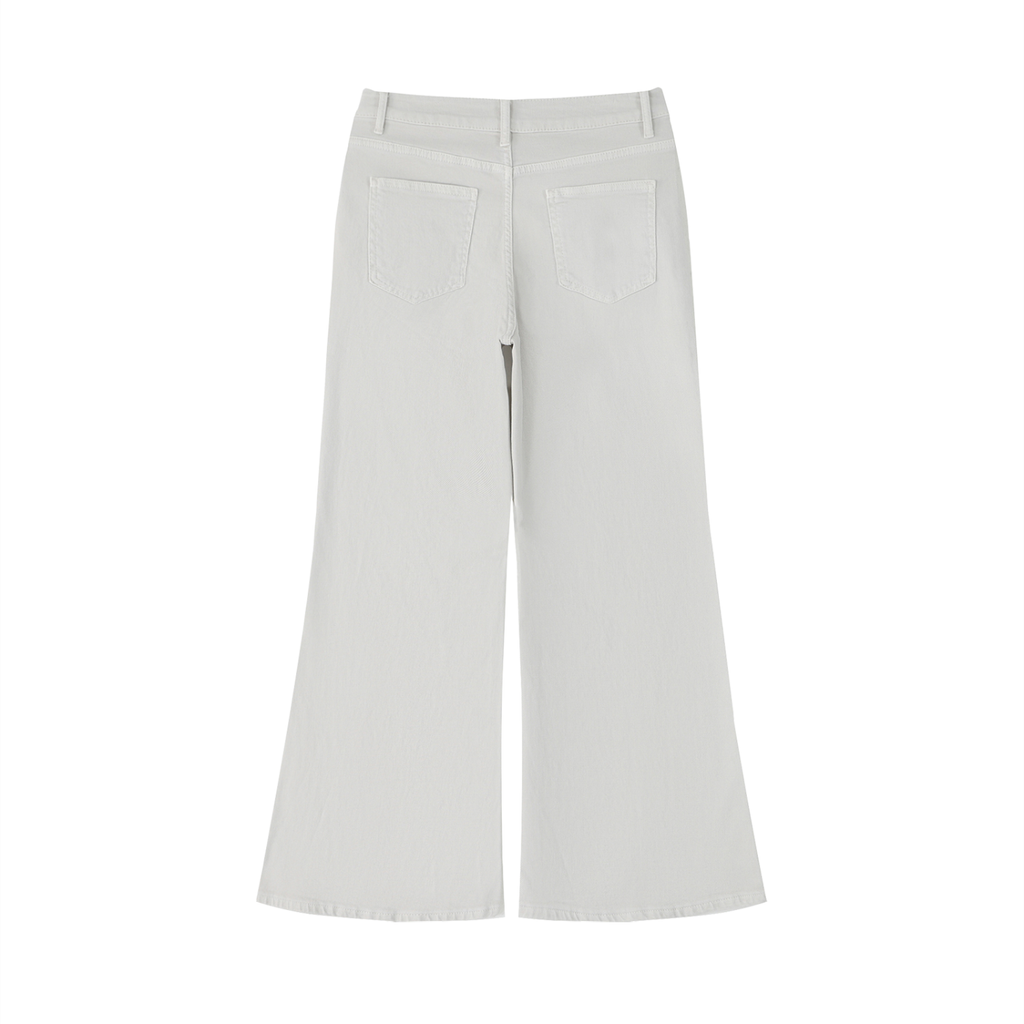 Sweet Route Women's Vintage Wash Flared Leg Jeans
