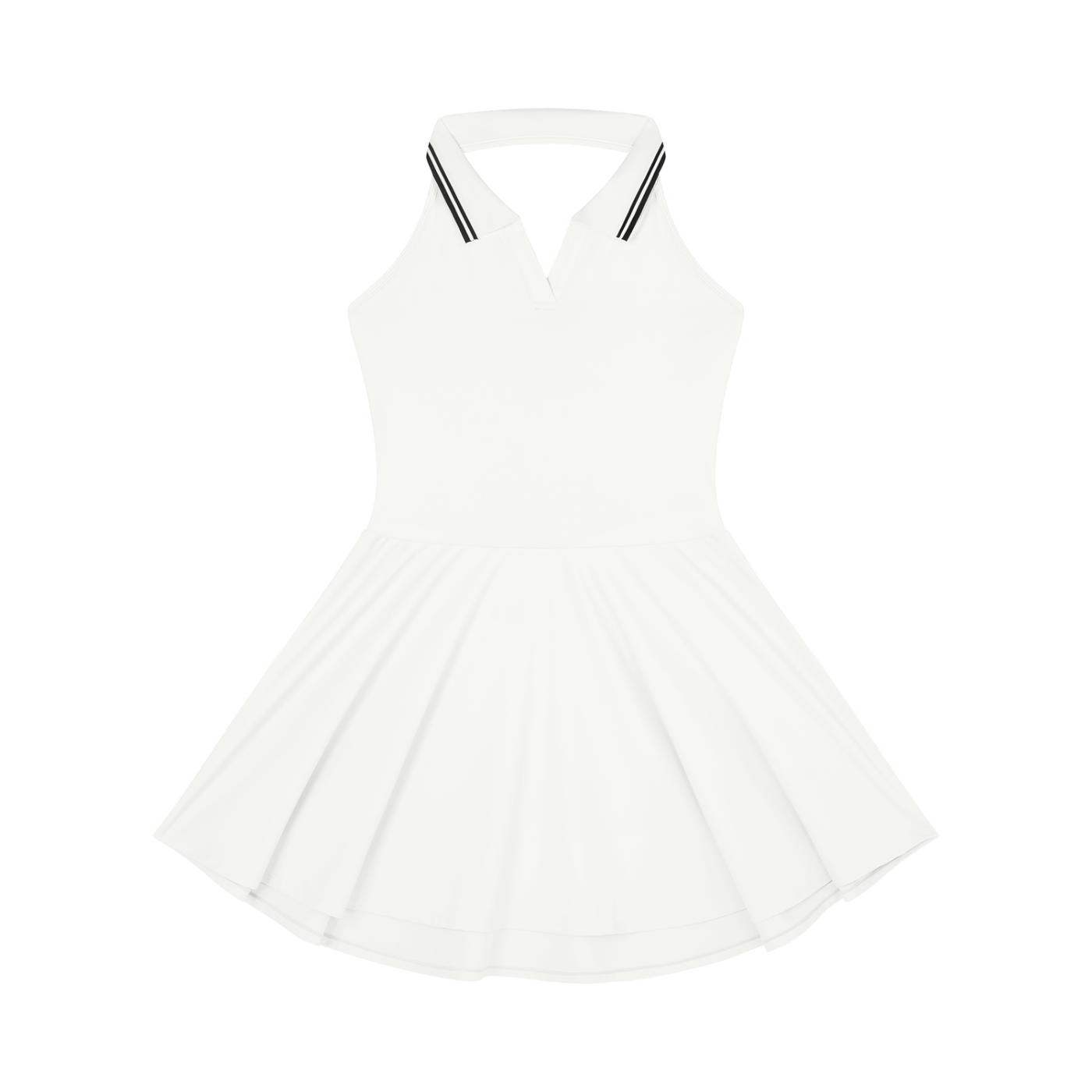 Sweet Route Women's Collared Halter A-Line Tennis Dress