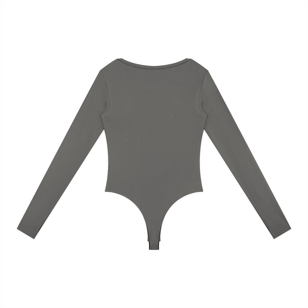 Sweet Route Women's Tight Long Sleeve Yoga Bodysuit