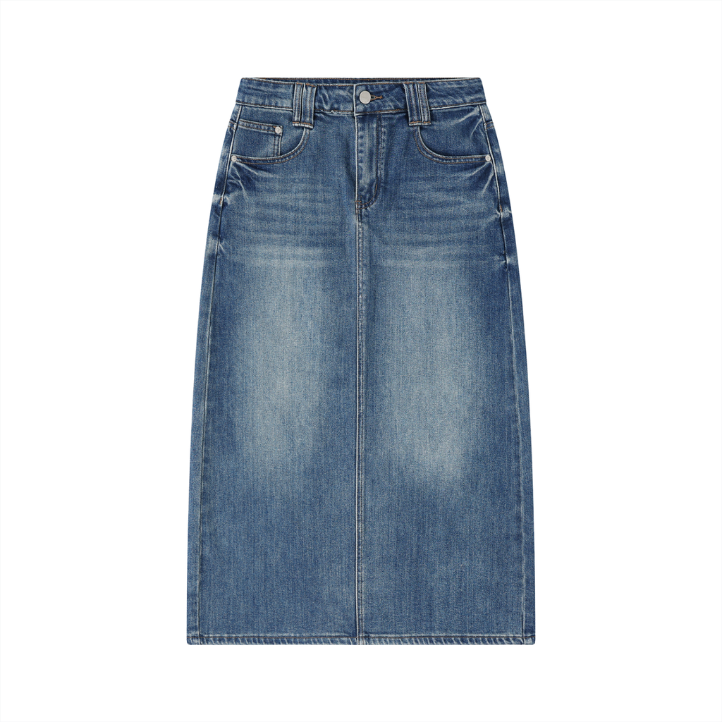 Sweet Route Women’s Vintage Wash Denim Skirt