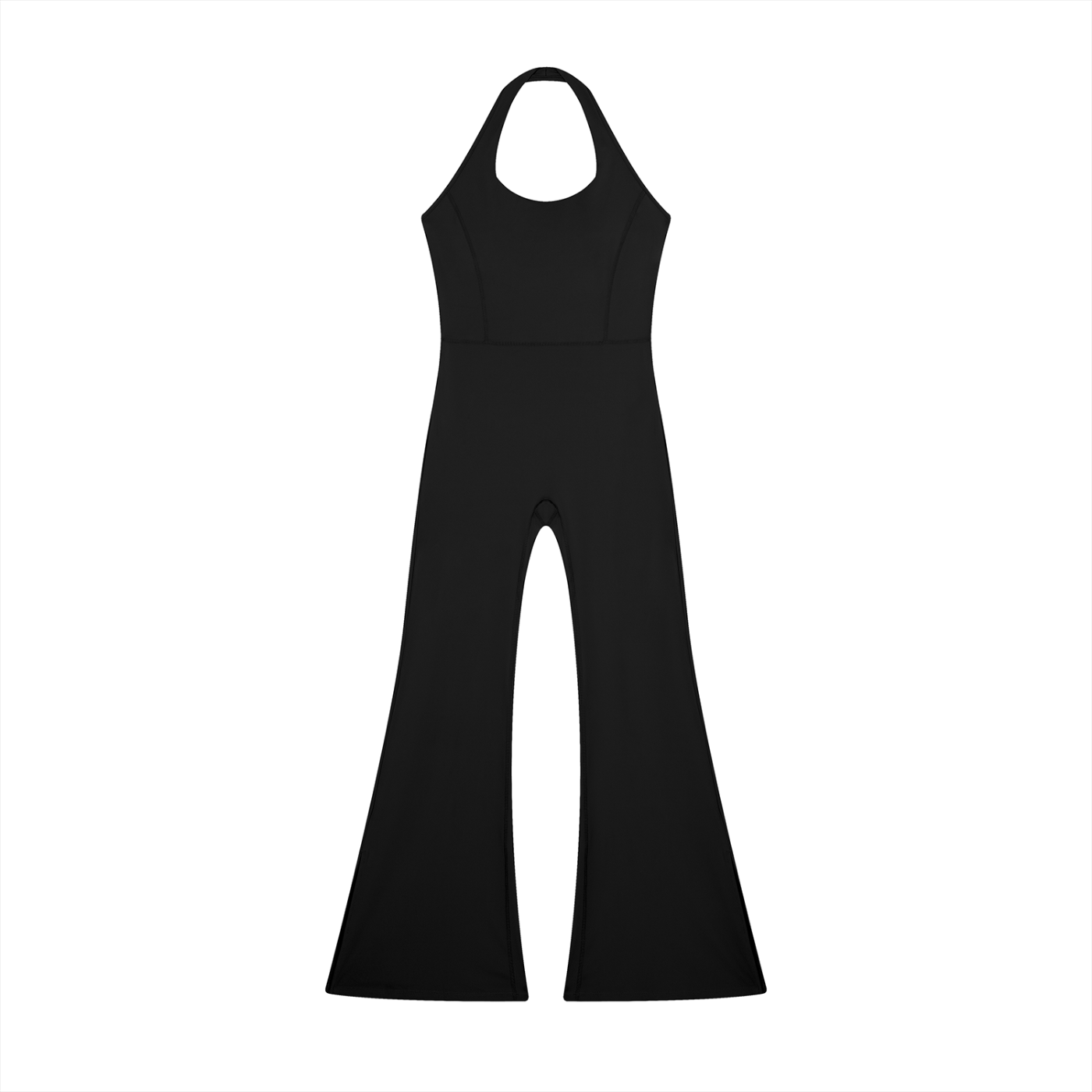Sweet Route Women’s Halter Flared Jumpsuit