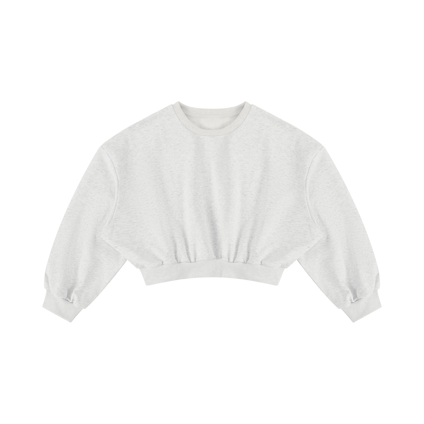 Sweet Route Women's Boxy Cropped Crewneck Sweatshirt