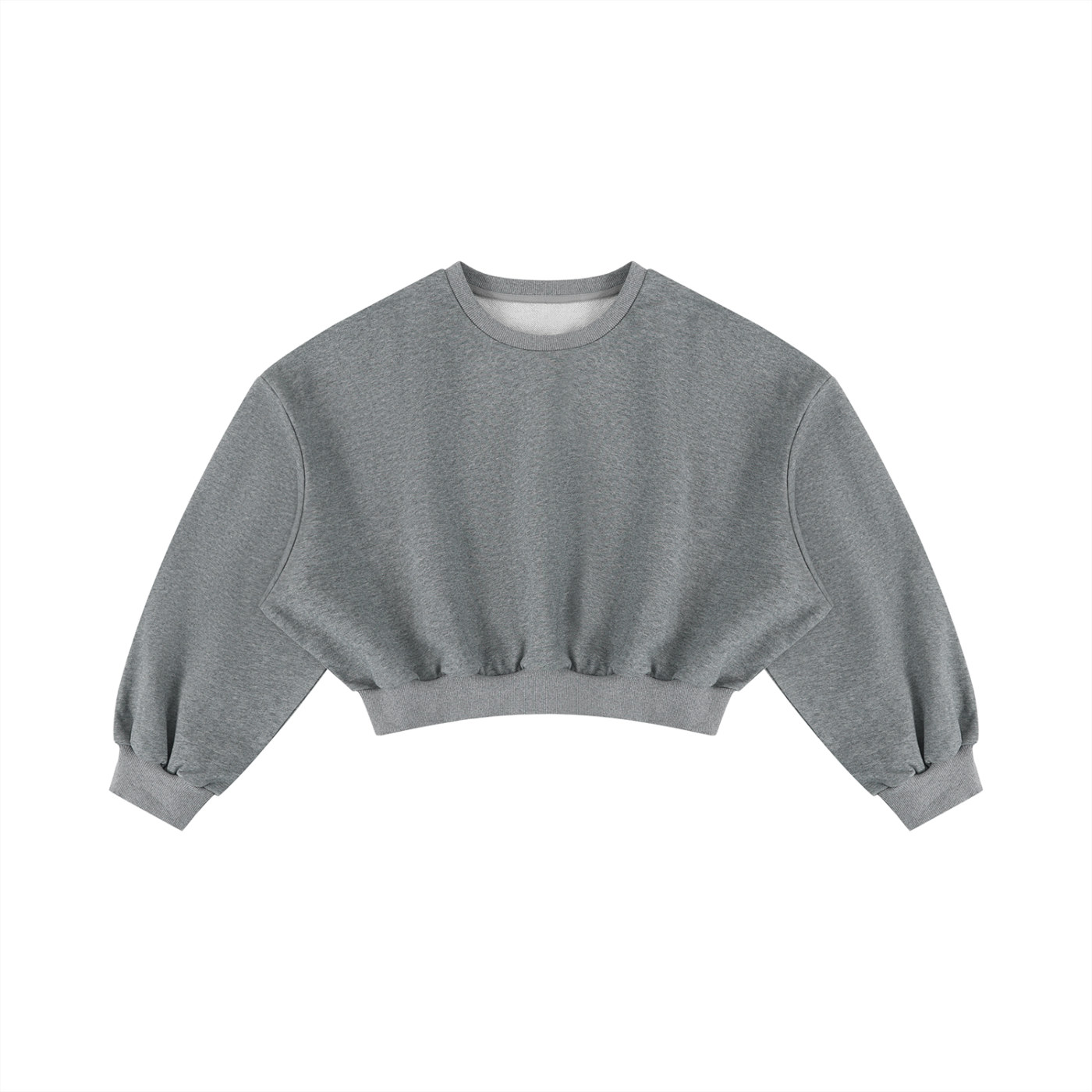 Sweet Route Women's Boxy Cropped Crewneck Sweatshirt