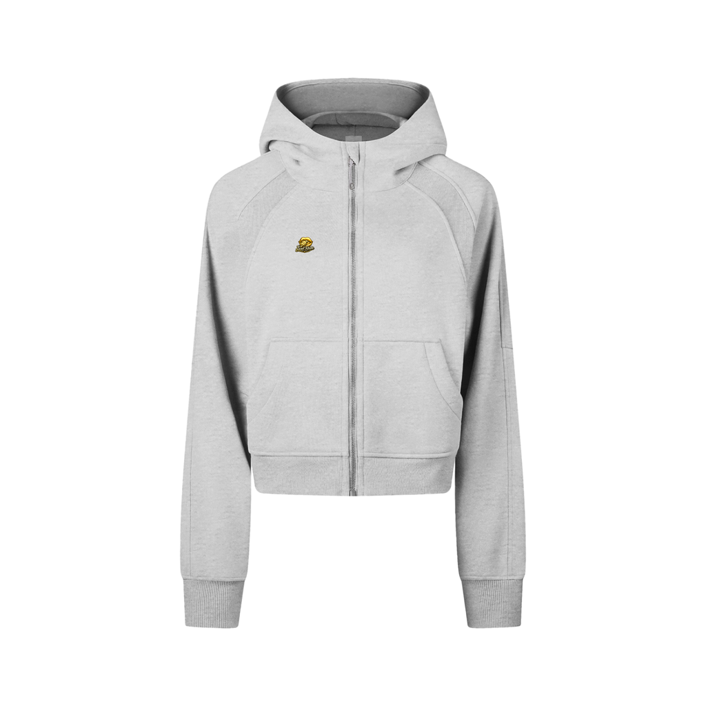 Sweet Route Cropped Zip-Through Hoodie