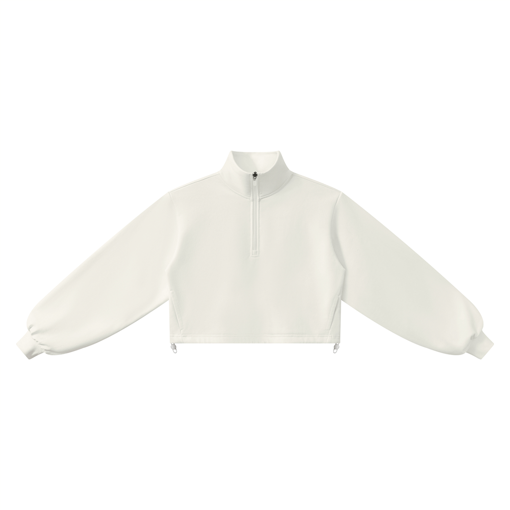 Sweet Route Women’s Mock-Neck Quarter-Zip Sweatshirt