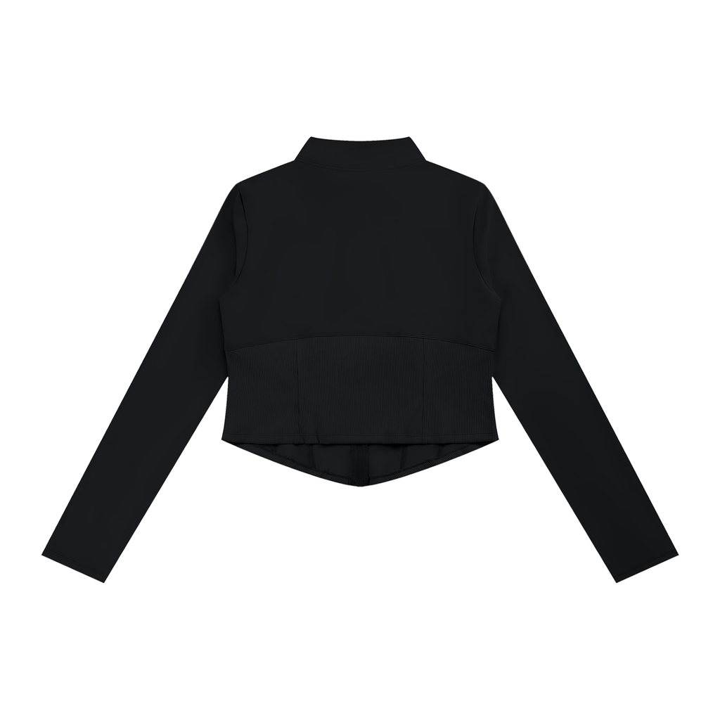Sweet Route Women's Slim Fit Full-Zip Yoga Jacket