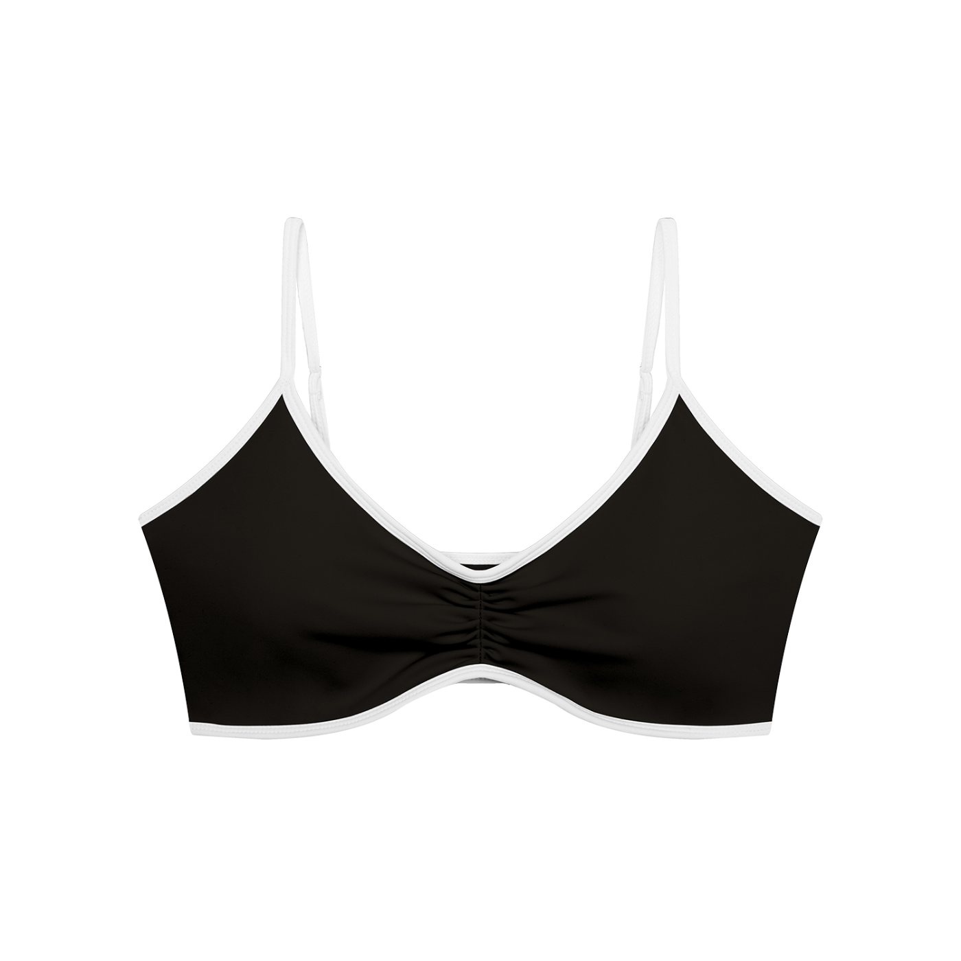 Sweet Route Women's Color Block Ruched V-Neck Sports Bra