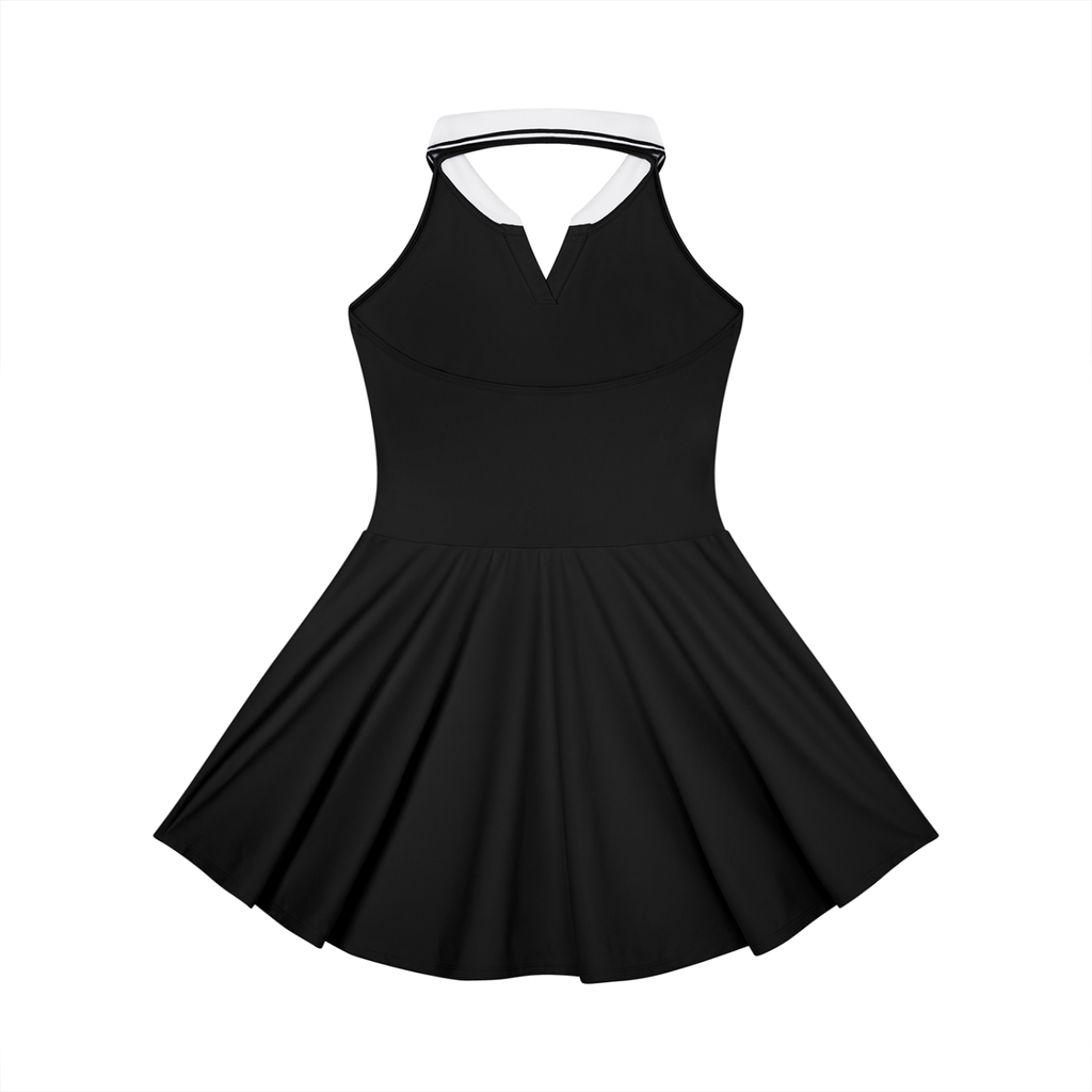 Monahans Loboes Women’s Collared Halter Athletic Dress | Kelly Green Game Day Tennis Dress