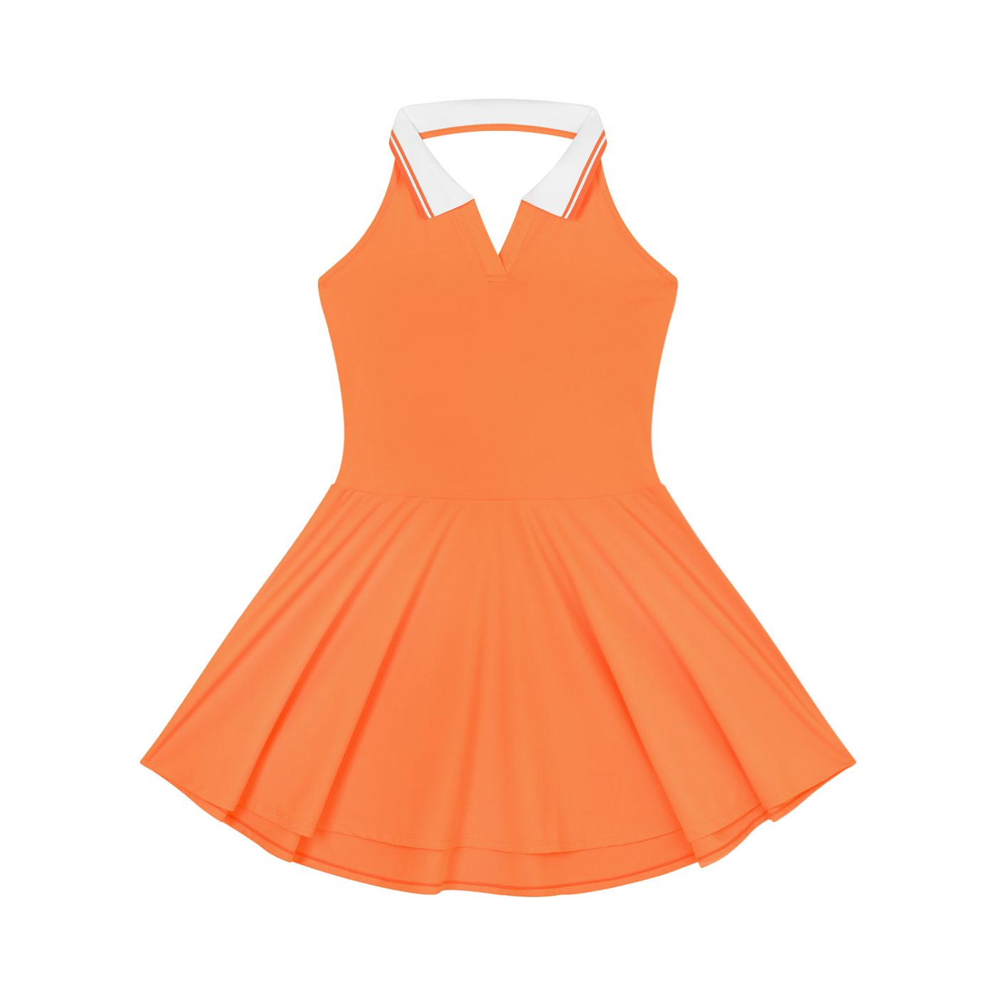 Sweet Route Women's Collared Halter A-Line Tennis Dress