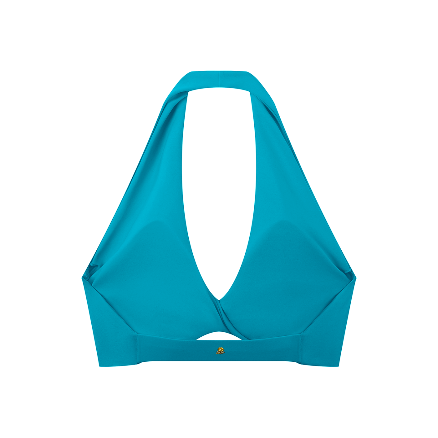 Sweet Route Women's Pleated Halter Sports Bra