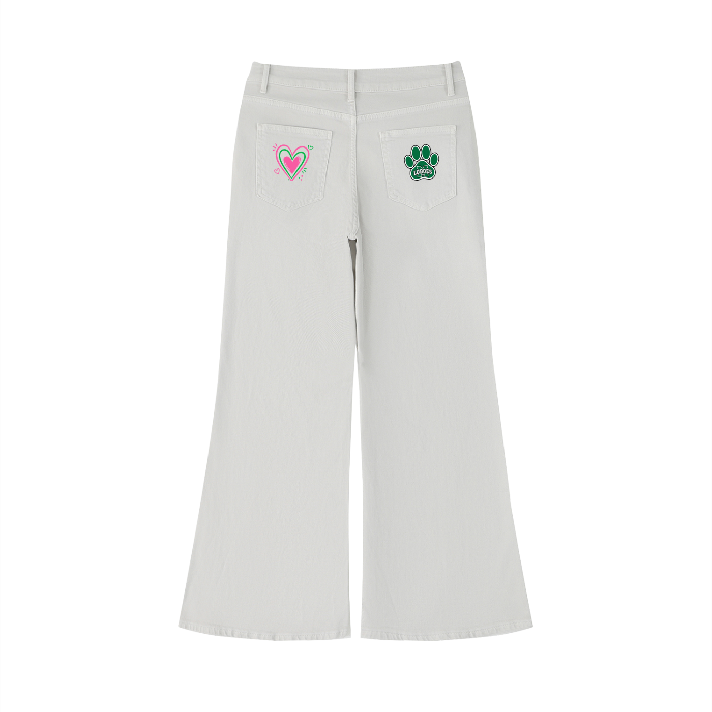 Monahans Loboes Women's Vintage Wash Flared Leg Jeans