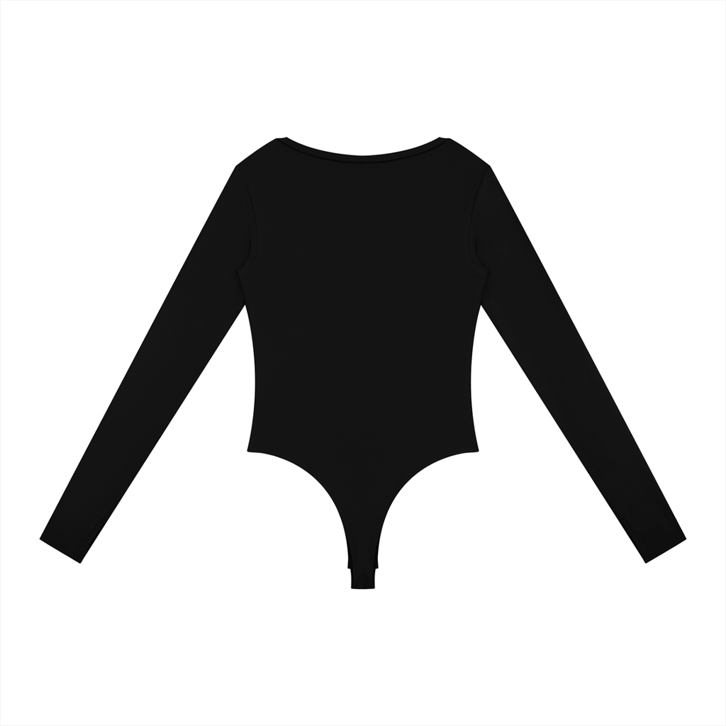Sweet Route Women's Tight Long Sleeve Yoga Bodysuit