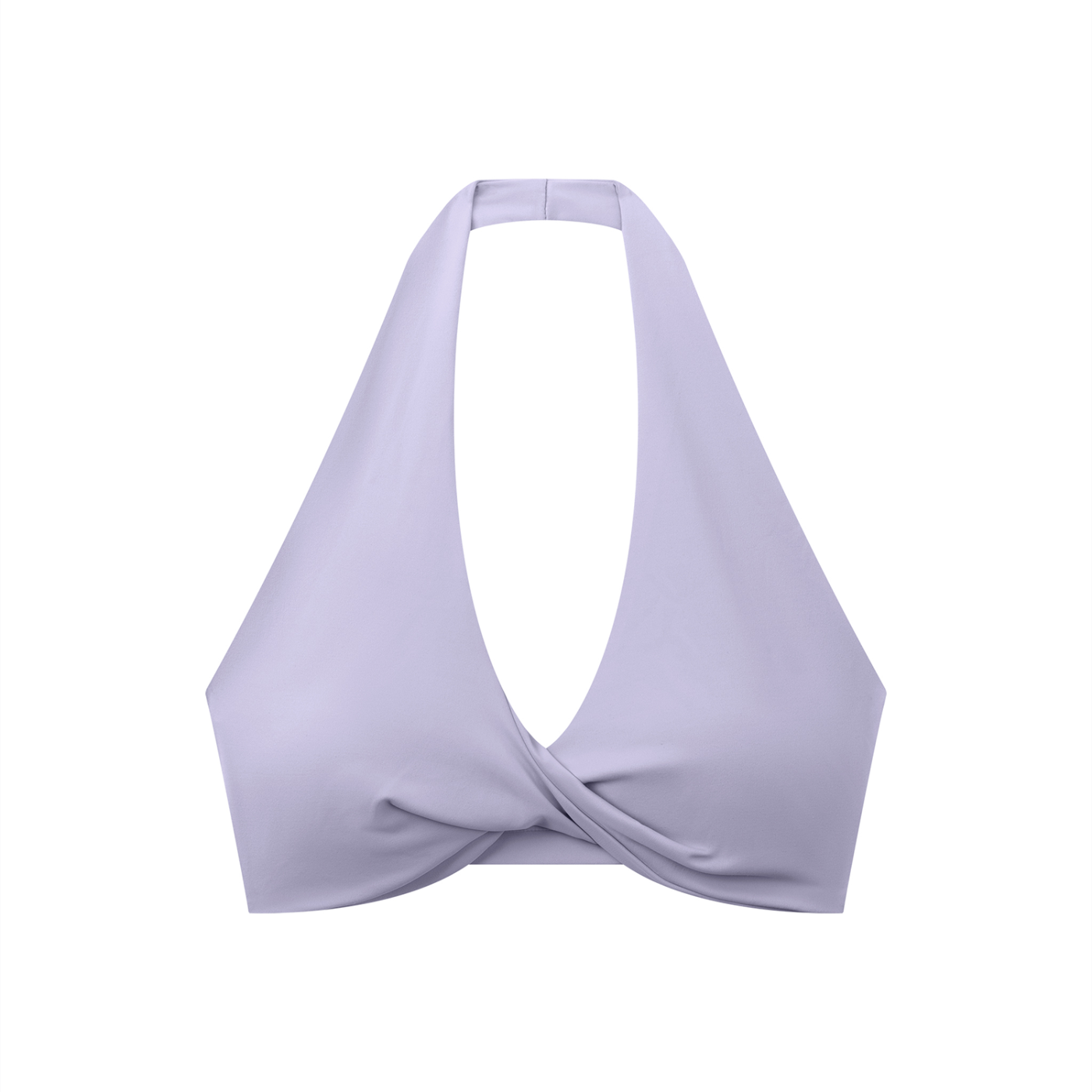 Sweet Route Women's Pleated Halter Sports Bra
