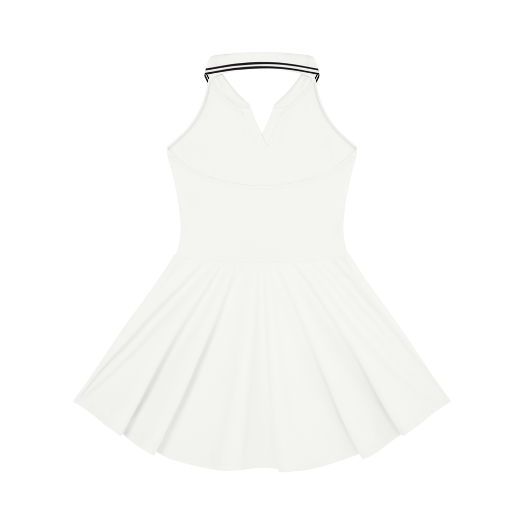 Sweet Route Women's Collared Halter A-Line Tennis Dress
