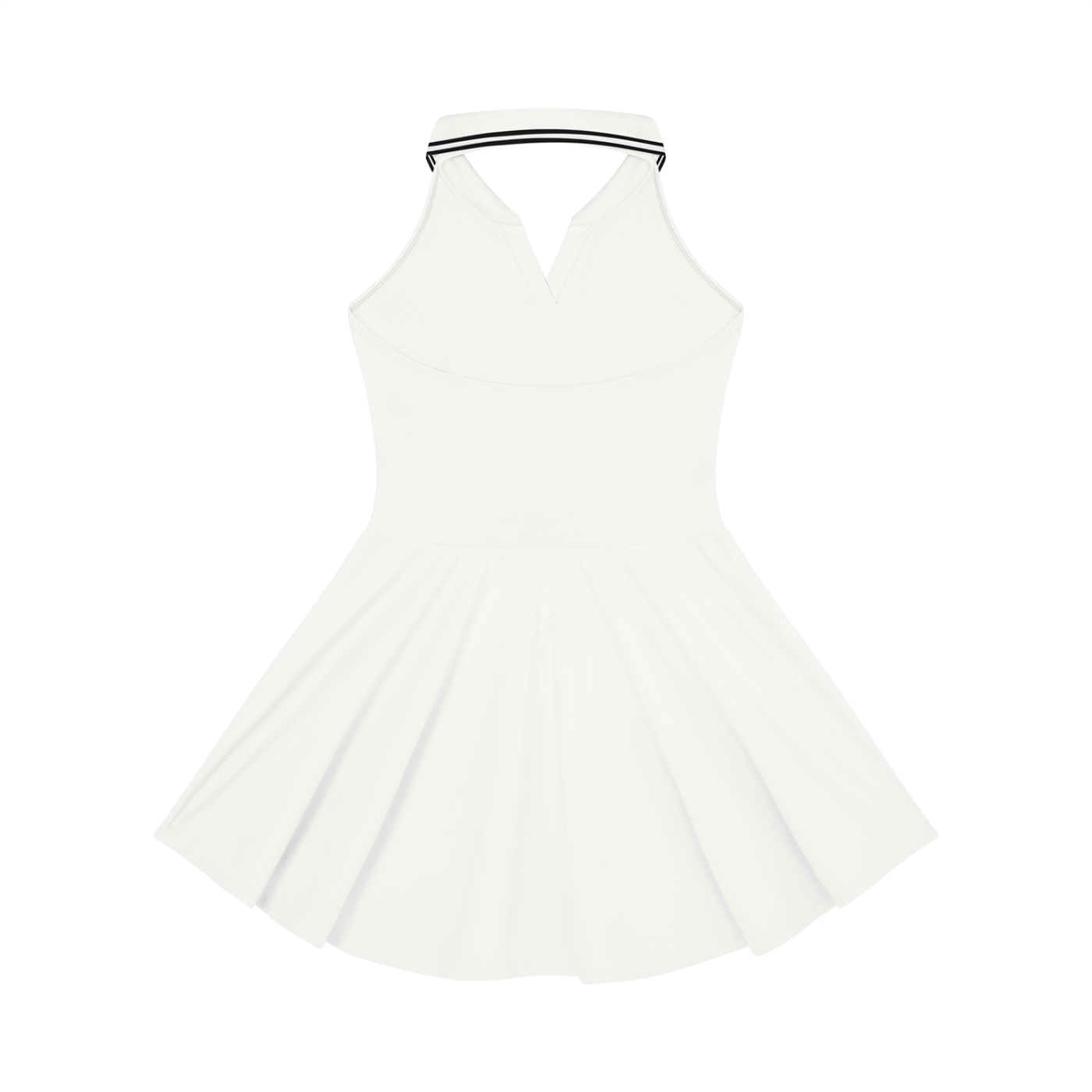 Sweet Route Women's Collared Halter A-Line Tennis Dress
