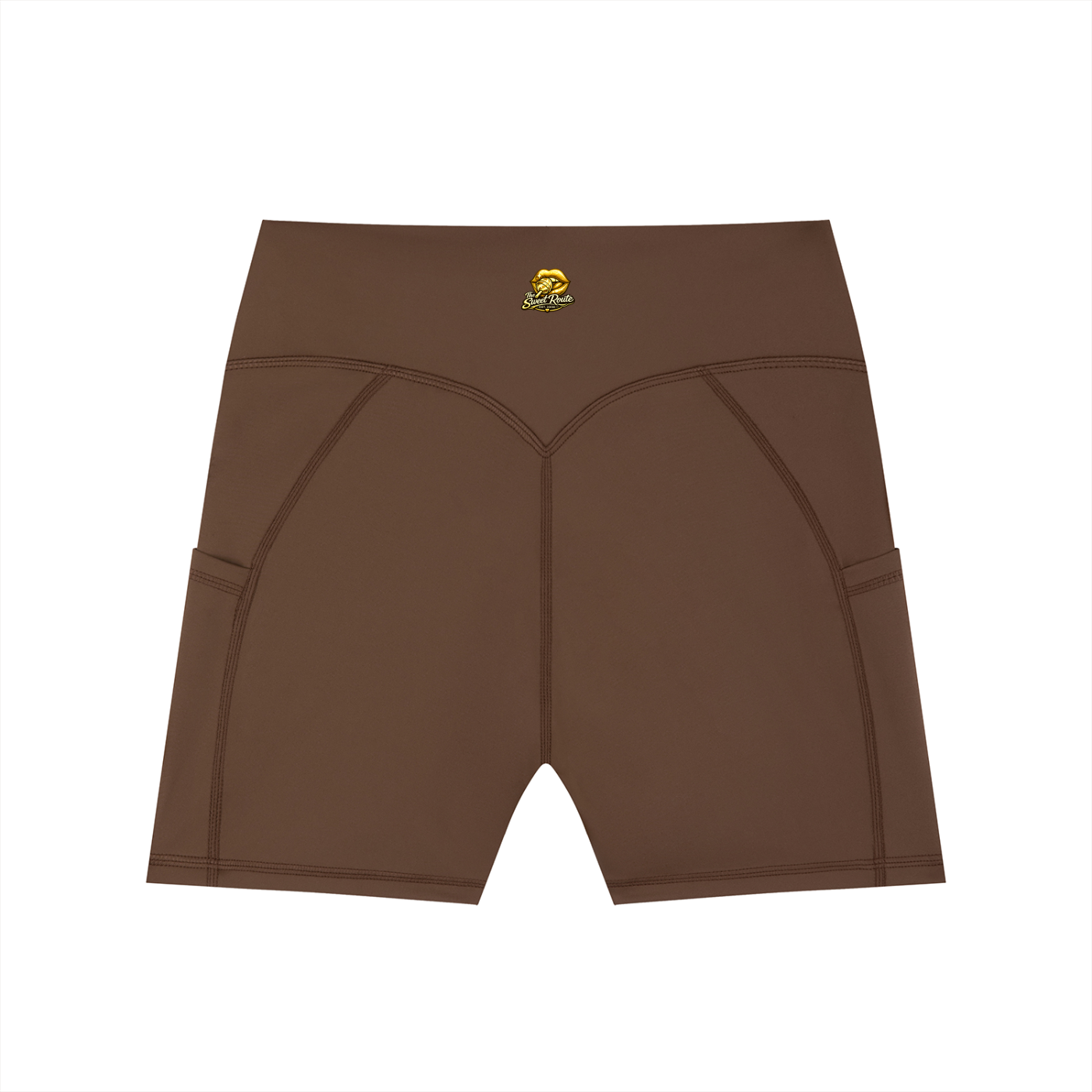 Sweet Route Women's High-Waisted Pocket Biker Shorts