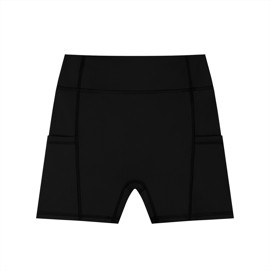 Sweet Route Women's High-Waisted Pocket Biker Shorts