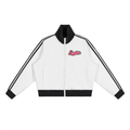Senior 2027 Stripe Fleece Cropped Track Jacket