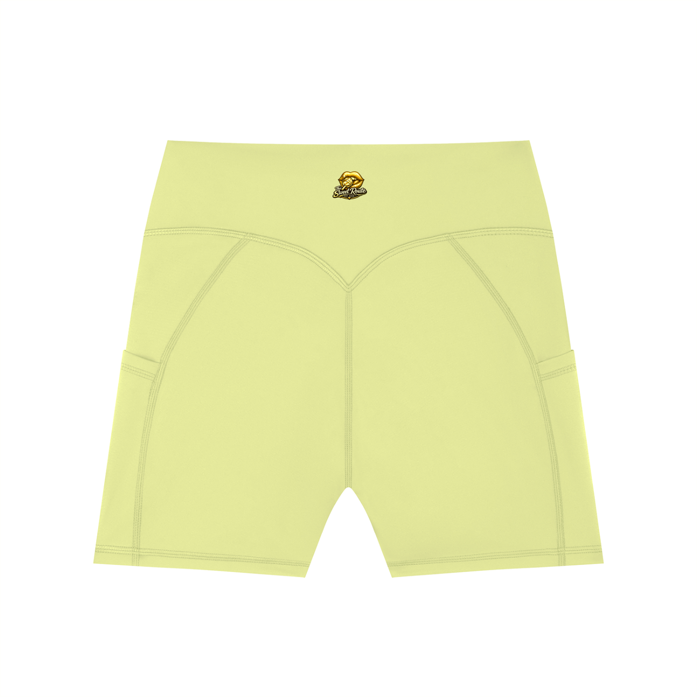 Sweet Route Women's High-Waisted Pocket Biker Shorts