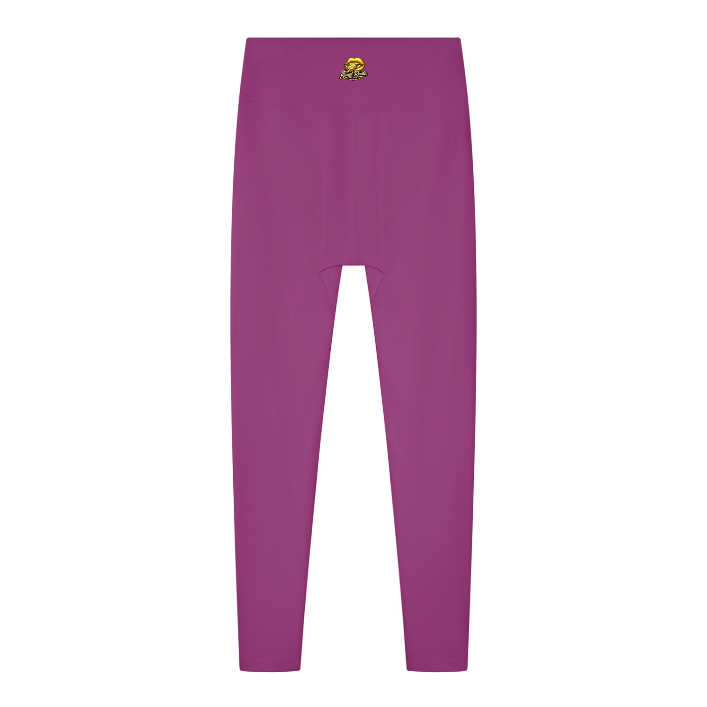 Sweet Route Women's Solid High Rise Leggings